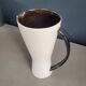 Vintage black and white diabolo pitcher