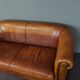 Beautifully colored 2.5-seater cowhide sofa