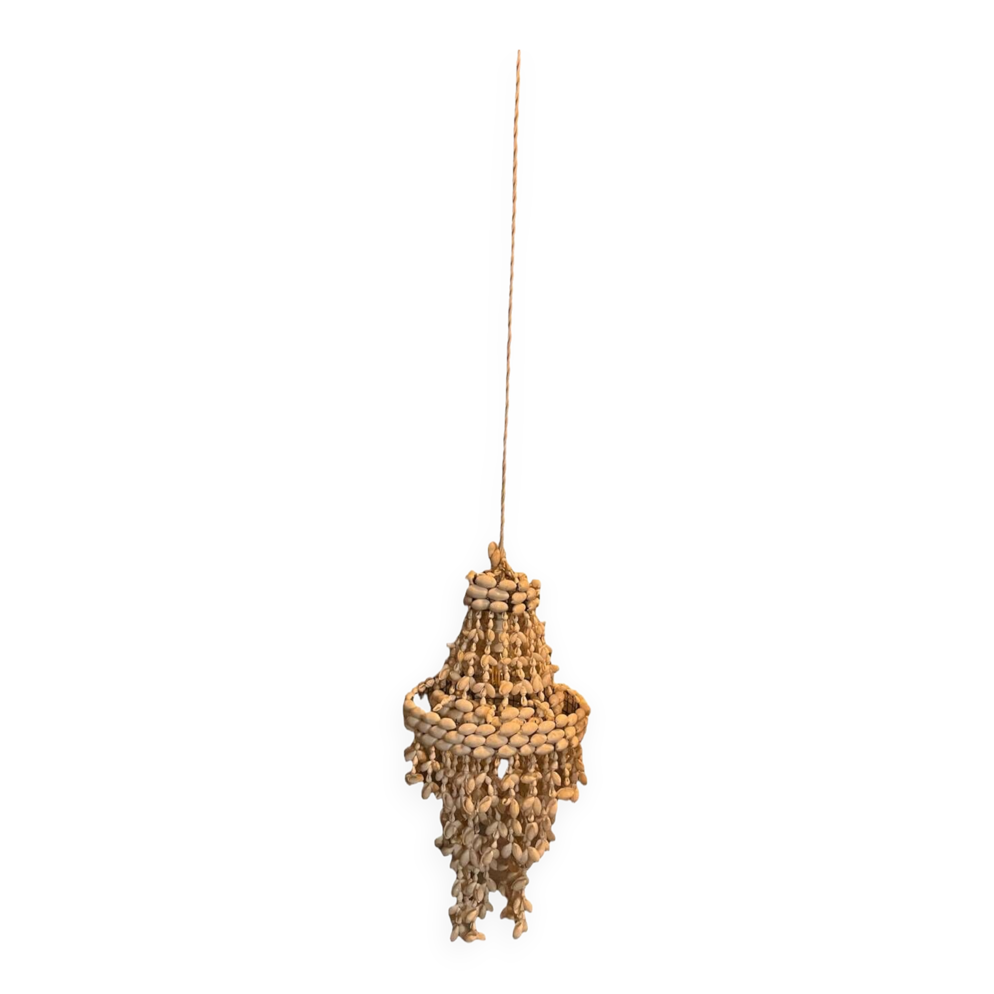Shell pendant chandelier year 1970