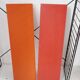 Tomado shelf in coloured metal floor shelves from 1958.