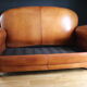 Classic club sofa leather swarthy