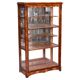 Vitrine Biedermeier tchèque en noyer et épicéa, années 1830