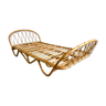 Rattan bench bed