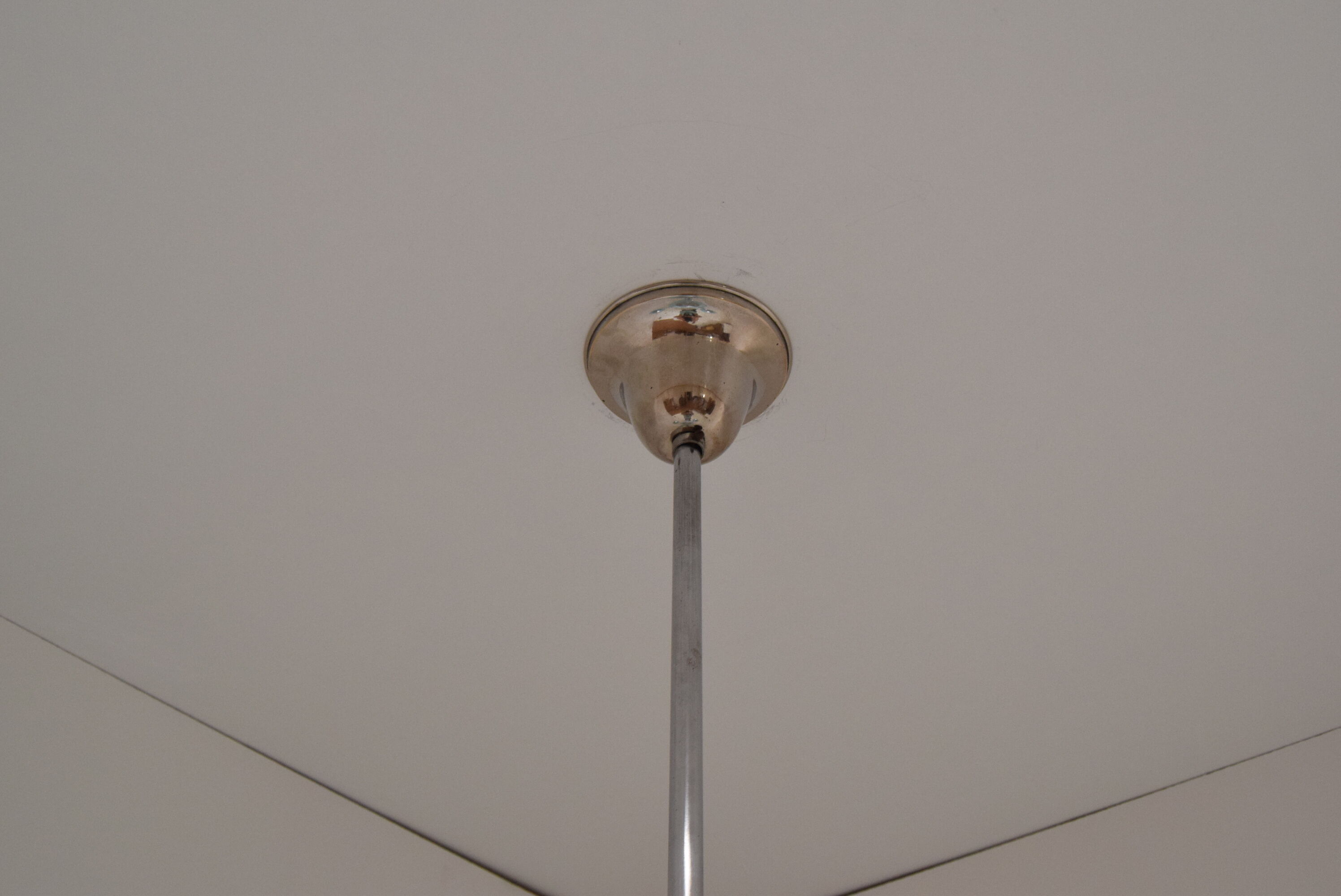 Art deco chrome chandelier 1930's