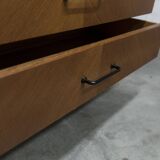 Scandinavian chest of drawers 1960 light oak clean and solid