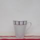 Ensemble de 6 mugs basque porcelaine bleu et rouge