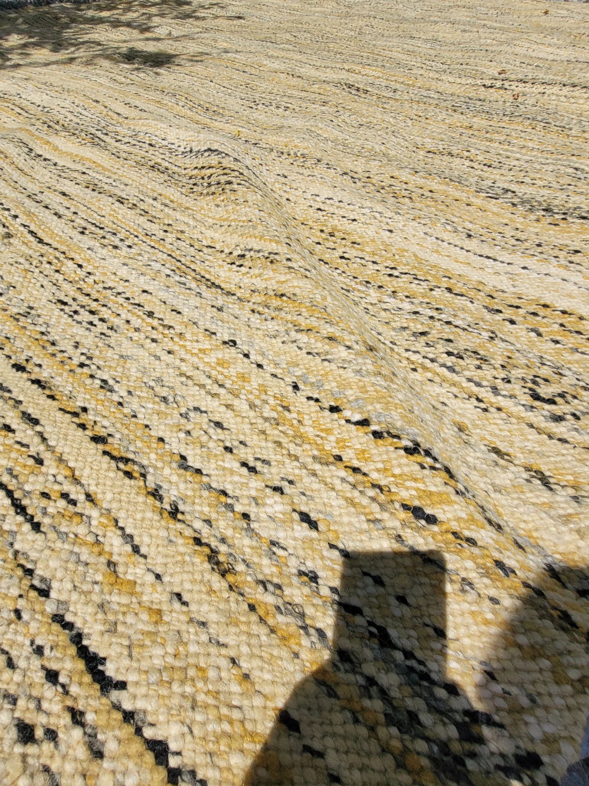 Vintage woven wool rug
