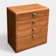 Commode vintage bois brut massif 1950