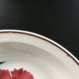 Grand plat creux décor coquelicots