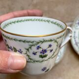 Set of two cups Bernardaud Limoge porcelain