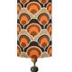 Osiris Black H50 D25 lampshade - vintage fabric 1970's