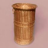 Vintage wicker laundry basket
