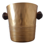 Champagne bucket or art deco champagne bucket 1930 gilded wood
