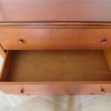 Elégante commode  en merisier – 3 tiroirs –Années 80