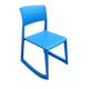 Stackable cafeteria chair Pacific Blue