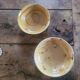 Two rustic glazed earthenware salad bowls, French craftsmanship, circa 1