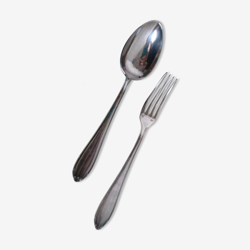 Wedding covers, fork and spoon