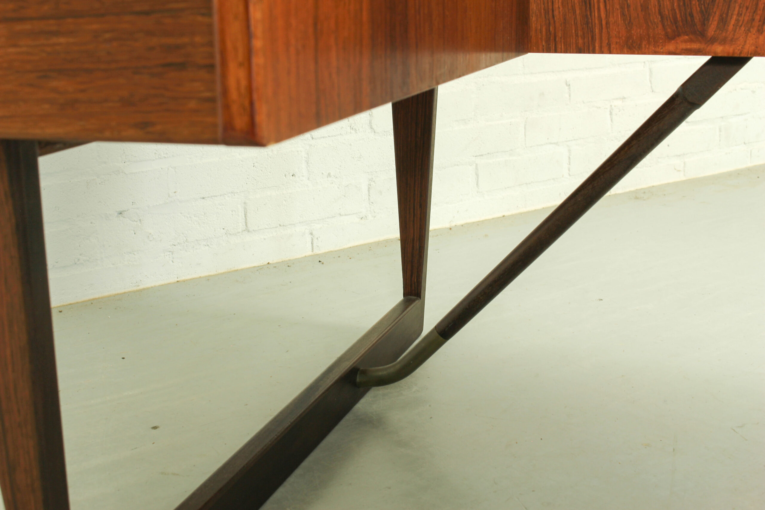 1960s Peter Løvig Nielsen 'Boomerang' Desk Hedensted Møbelfabrik