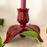 Pair of ceramic cab candlesticks