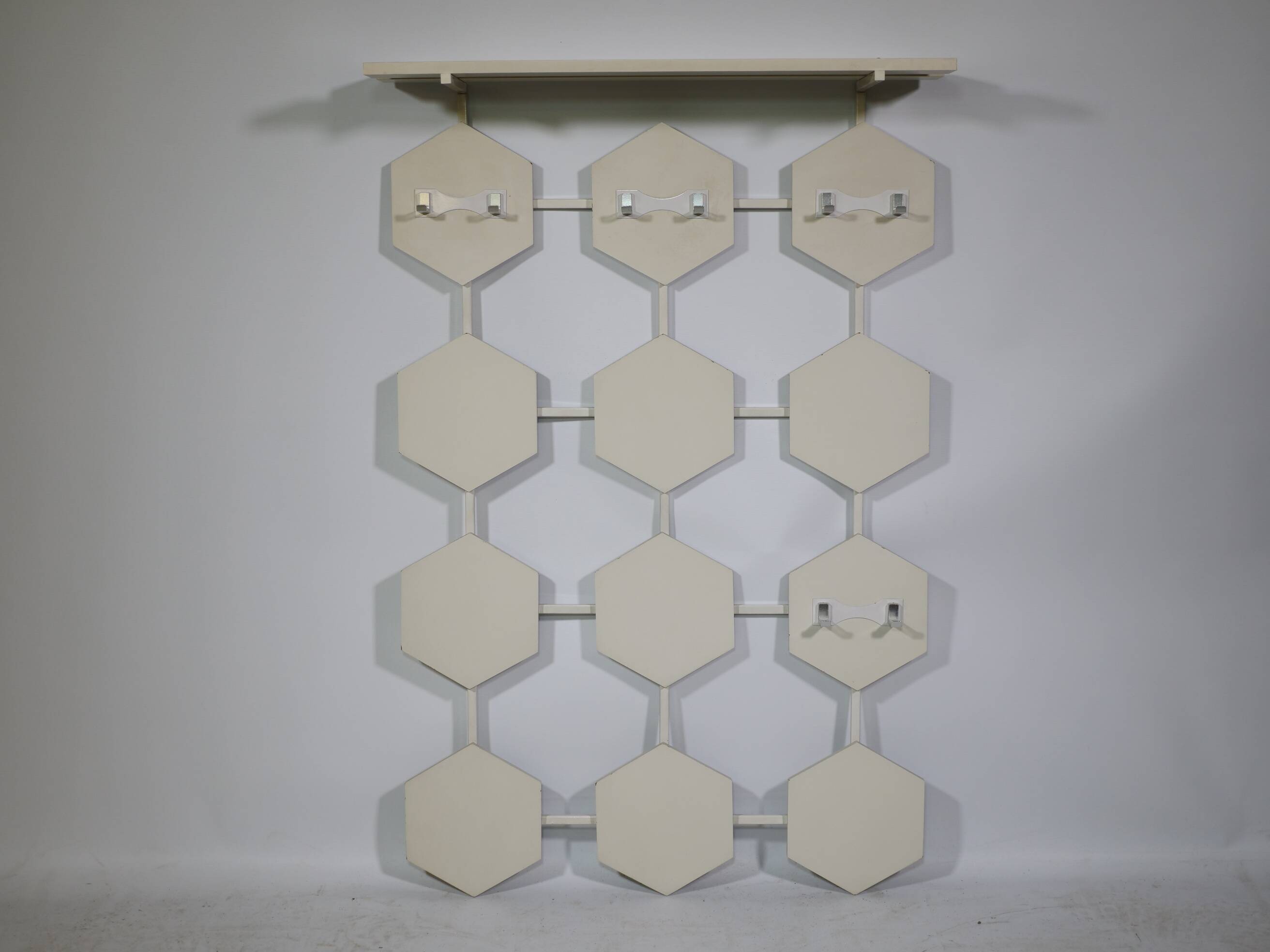 Space age design wall coat rack, 1960s 1970s