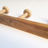 Coat rack 2m, 14 wooden wall hooks
