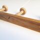 Coat rack 2m, 14 wooden wall hooks