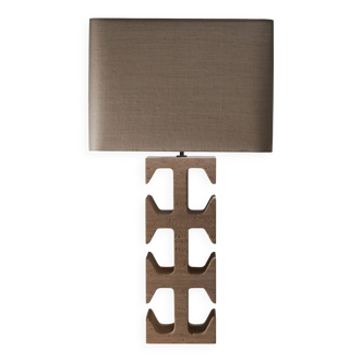 Travertine dorse lamp