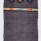 Tapis kilim turc gris 2x8 pour couloir, 56x244 cm