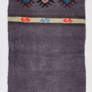 2x8 Grey Turkish Kilim Rug For Hallway, 56x244 Cm