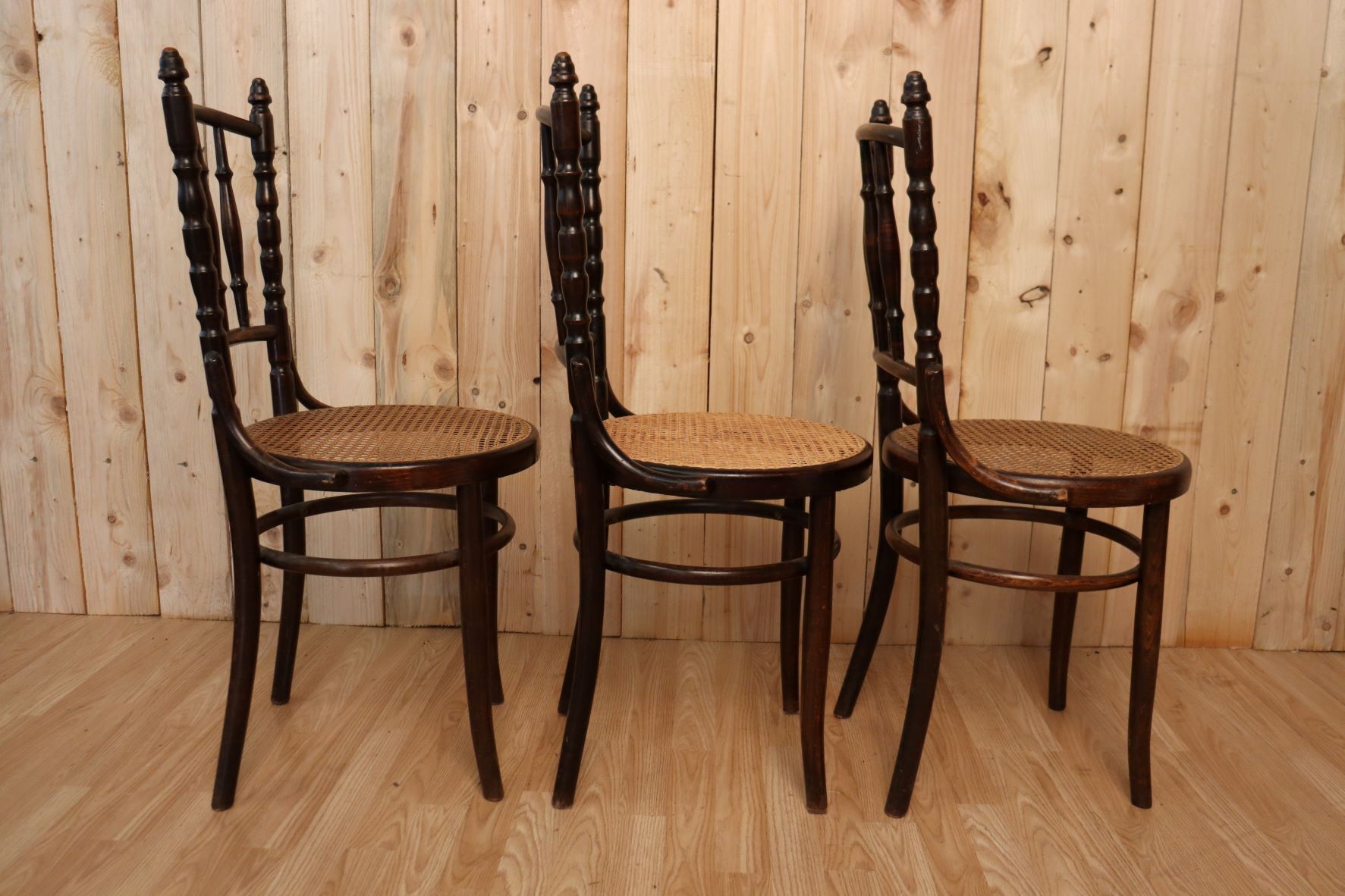 Set of 6 bistro chairs by Fischel