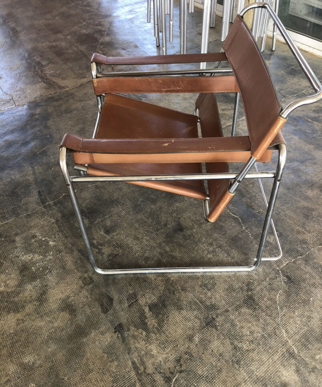 Wassily armchair by Marcel Breuer edited by Gavina
