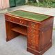 Rosjohn 1950s English Solid Mahogany Desk