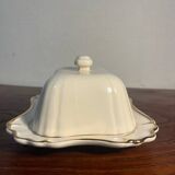 Bruno Evrard France crackle porcelain butter dish