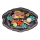 Ceramic dish barbotine vallauris trompe l'oeil kitsch Fish