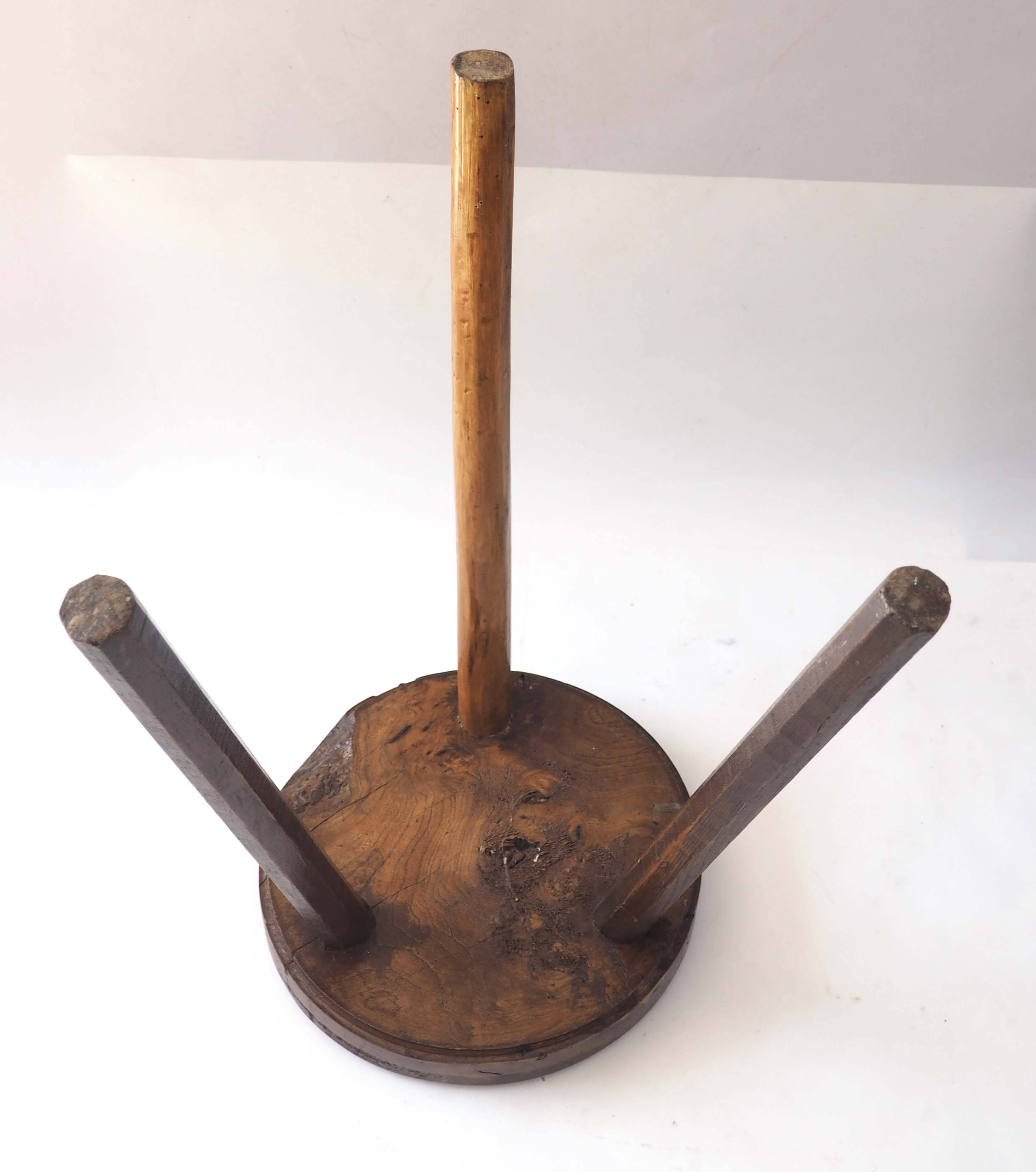Raw tripod stool