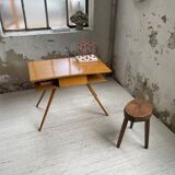 Vintage oak compass desk