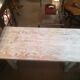 Patinated farm table