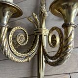 Appliques murales en bronze