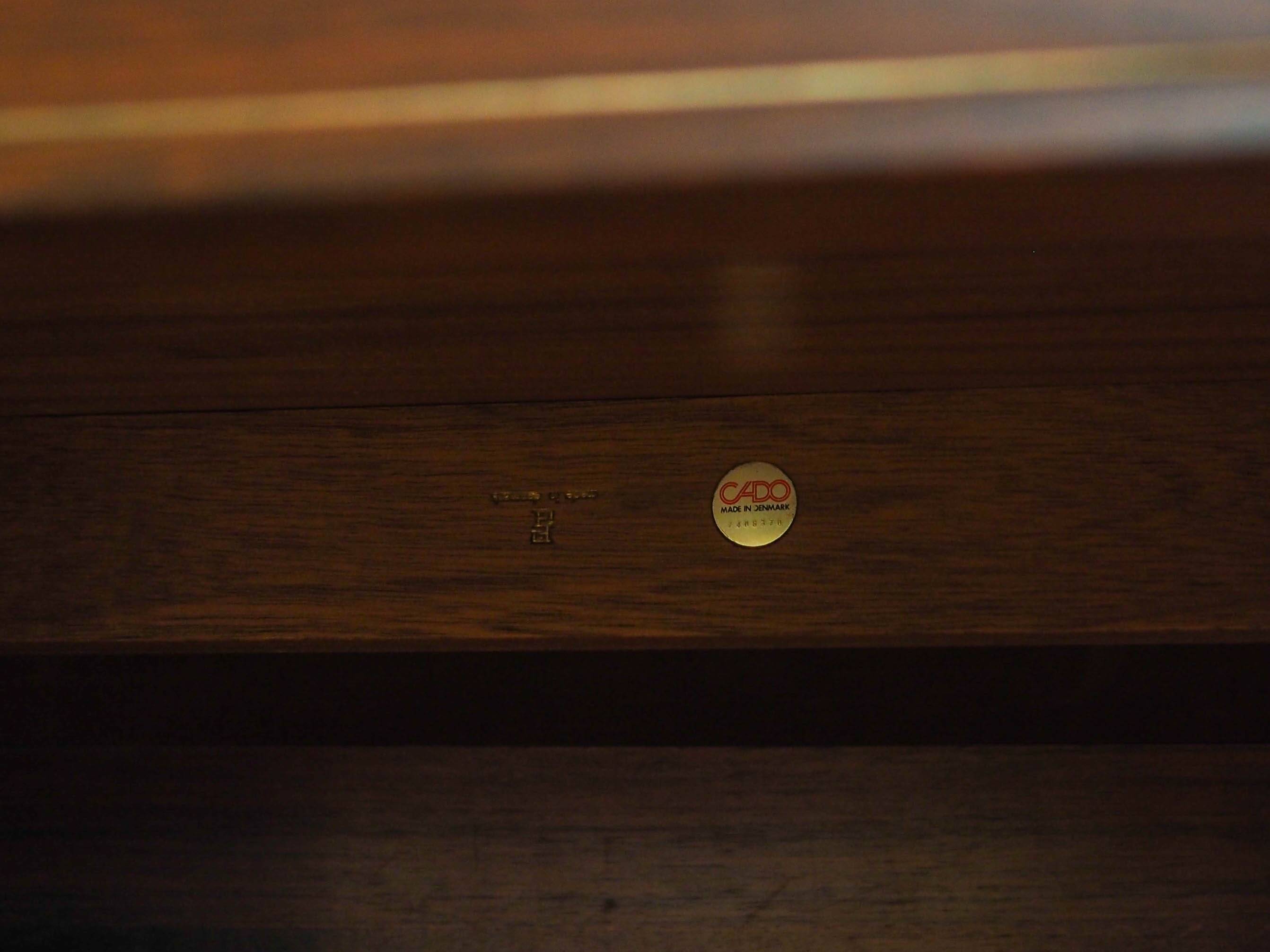Rosewood desk Diplomat, Danish design, 1970s, designer: Finn Juhl, manufact