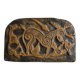 Bas-relief sculpture in terracotta inspired by the Celtic bestiary