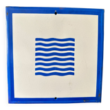 Waves vintage europe industrial enamel sign decoration
