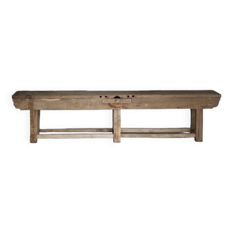 XXL solid oak table/workbench 1940