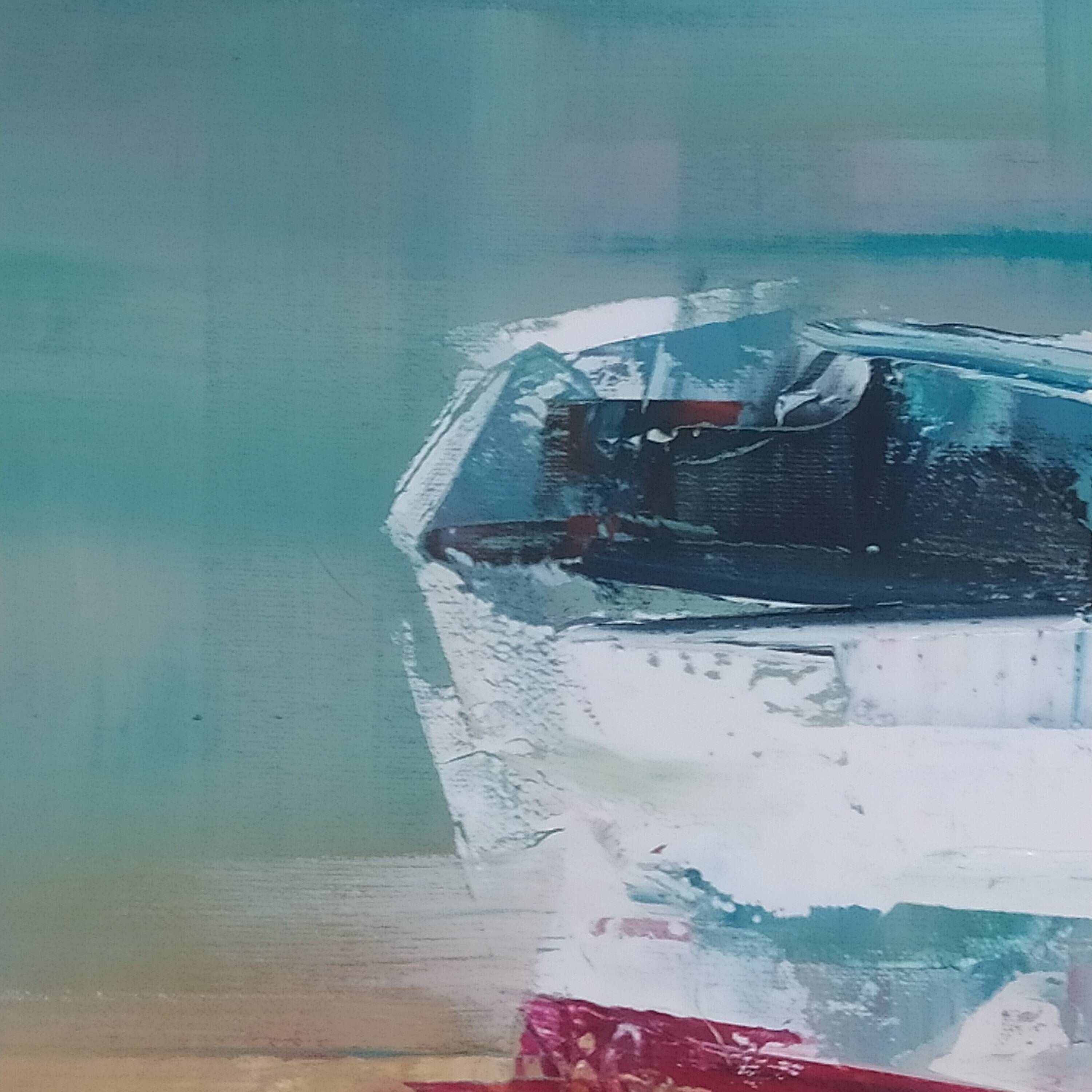 oil signed Josep Teixido Catalan painter Plag de Cadaqes