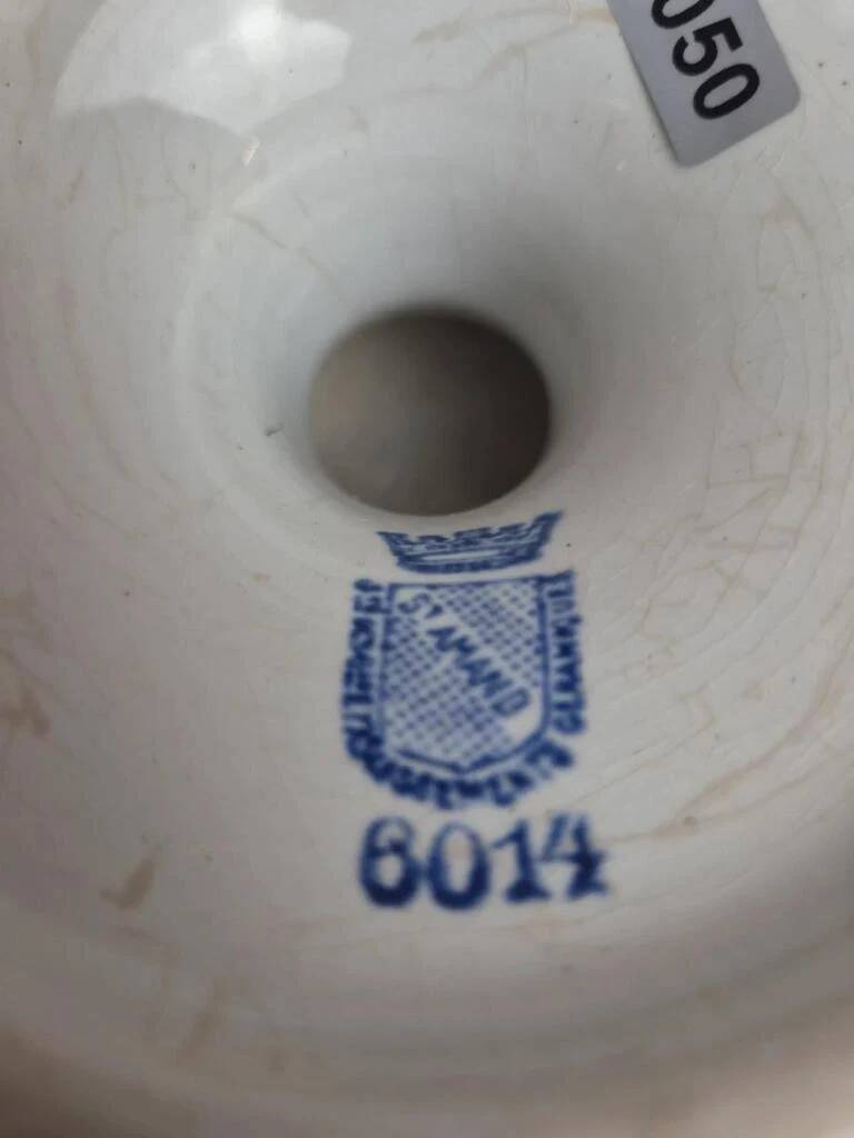 Ironstone compote Saint-Amand model 6014 – blue and gold oriental decoration