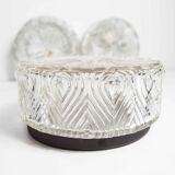 Set of 3 glass ceiling lamps 60