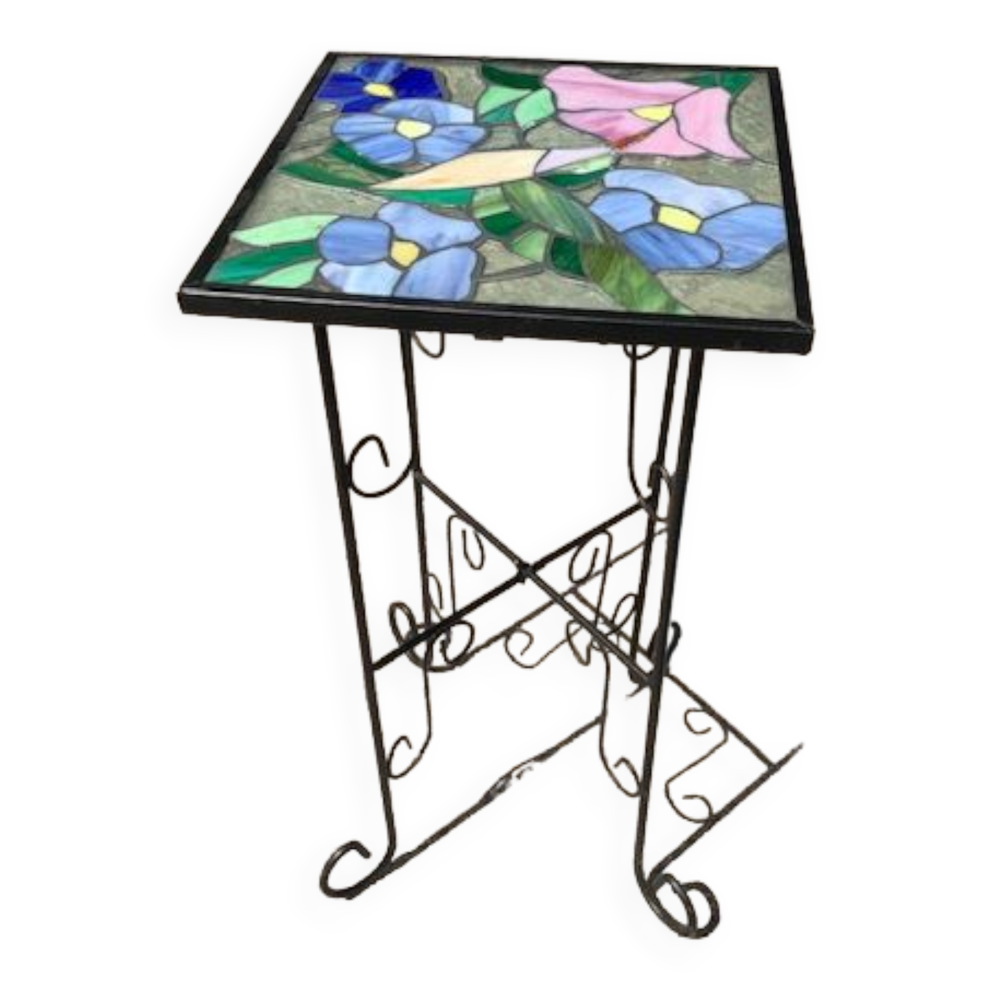 Steel garden table