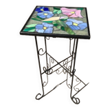 Steel garden table