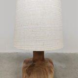 Vintage ceramic table lamp earth tones