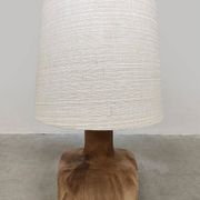 Vintage ceramic table lamp earth tones
