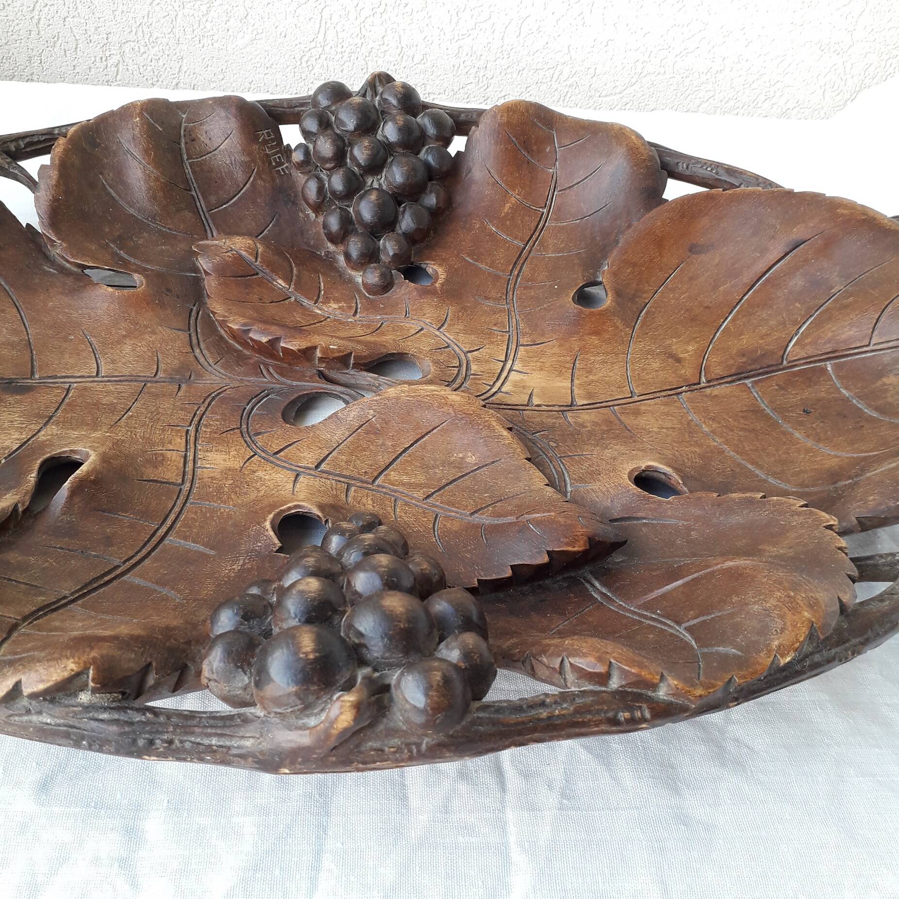 Carved wooden cutting board